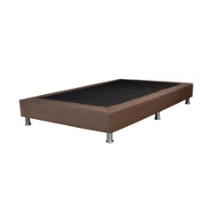 ALBURA - Base Cama Menfis Doble 190x140x18 Marrón