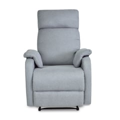 ELITE LIVING - Reclinable Estática Velvet Tela 75x75x95 Gris Claro