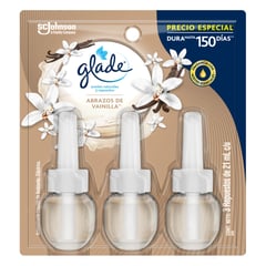 GLADE - Ambientador Aceites Repuesto x3 Vainilla 63ml