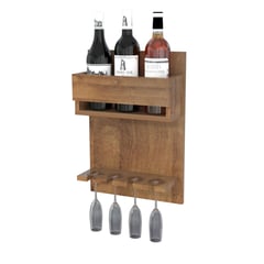 INVAL - Mueble Bar Colgante 48x33x14.5cm Amaretto