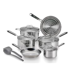 TEFAL - Batería de Cocina 12 Piezas Acero Inoxidable Expert Pro