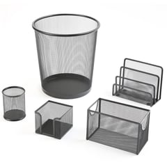 HC JUST HOME COLLECTION - Set De Oficina 5 Piezas Negro