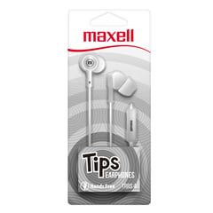 MAXELL - Audífonos Con Micrófono In-Tips Stereo Buds Blanco