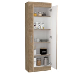 RTA DESIGN - Mueble Alacena Nepal 30.3x60x170 Miel Plomo