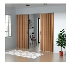 MADERKIT - Puerta Plegable Madera MDP 231-260x240 cm Ap. Central -Rovere