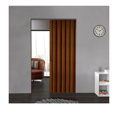 MADERKIT - Puerta Plegable Madera MDP 61-90X240 Apertura Derecha-Caramelo