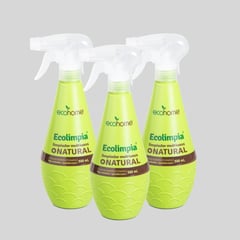 ECOHOME - Set Limpiador Multiusos Repelente de Insectos Ecológico 500ml x 3Und