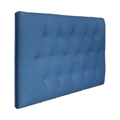 JUST HOME COLLECTION - Cabecero Econo Rombos Milán para Cama Semidoble Azul Océano