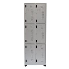 INDUSTRIAS CRUZ - Locker 6 Puestos Vert 180x63x30cm Gris