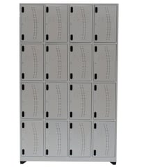 INDUSTRIAS CRUZ - Locker 16 Puestos 200x123x30cm Gris