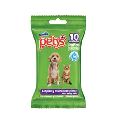 PETYS - Paños Húmedos Mascotas Original x10und