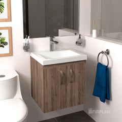 FIRPLAK - Lavamanos Oslo 48x43 con Mueble Básico Elevado - Sikuani