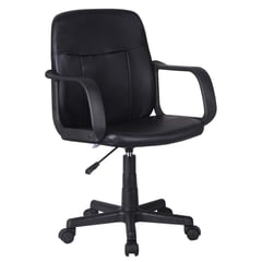 HC JUST HOME COLLECTION - Silla de Escritorio PC Respaldo Bajo Negro