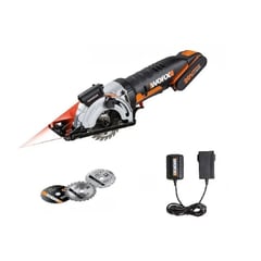 WORX - Sierra Circular Inalámbrica de 3-3/8 Pulgadas 20V WX523 KA120