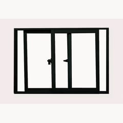 HOLZTEK - Ventana 60x40cm Alum Pint Negra Vidrio 6mm