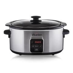 WURDEN - Olla Slow Cooker 6.5 Lts WSC-MULTI6.5 Acero Inoxidable