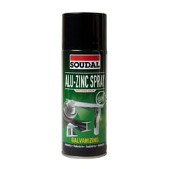 SOUDAL - Alu Zinc Spray Galvanizador en Frío Brillante 400 ml