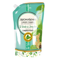 AROMASENSE - Jabón Crema Te Verde Doypack x800ml