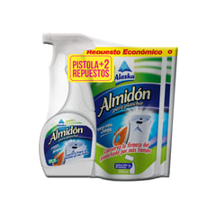 ALASKA - Almidon para Planchar 500ml + 2 Doy Pack 500ml