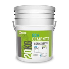 ECOCEMENTI - Microcemento Rustic Gris Claro 20 Kg