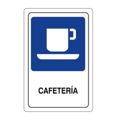 GENERICO - Señales Cafetería 32.5x22.5cm Vinilo