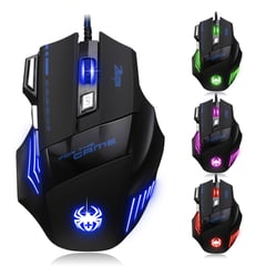 ZELOTES - Mouse Gamer T-80 7200 DPI USB 7 Botones