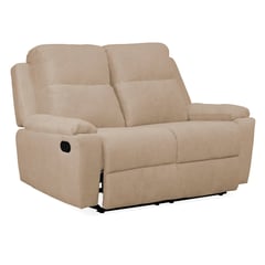 RELAX HOME - Sofá Reclinable 2 Puestos Marsella Tela 100x150x100 Beige