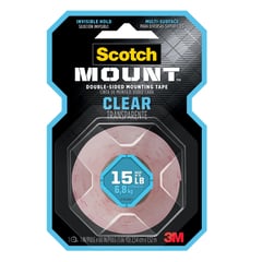 SCOTCH - Cinta Doble Faz Transparente 25.4mmx1.52m