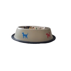 SOLEPET - Comedero Para Perro Elegante Antideslizante Beige 16cm