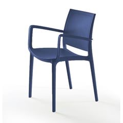 INORCA - Silla Con Brazos Polipropileno Kyra Azul