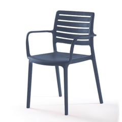 INORCA - Silla Con Brazos Polipropileno Khao Azul