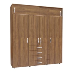 JUST HOME COLLECTION - Armario Dual V2 200x180x49.9cm Caramelo