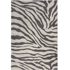 GENERICO - Tapete de Área Carbón Wilder Zebra 120 X 170 cm