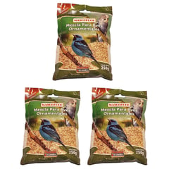 GENERICO - Mezcla Para Aves Ornamentales Pack x 3und 250 g