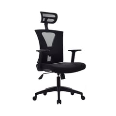 BONNO - Silla Escritorio Niza Presidente 136x65x64cm Negro