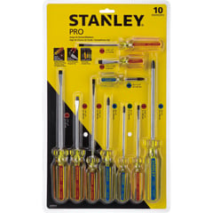 STANLEY - Juego de Destornilladores Pro 10 Piezas St