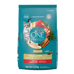 ONE - Alimento Seco Para Gato Pollo y Carne 2 kg