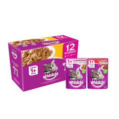 WHISKAS - Alimento Húmedo Para Gato Adulto Pack x12 und 85 g