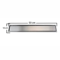 CCOL - Rejilla sifon piso invisible 50cmx10cm ace inox