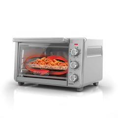 BLACK+DECKER - Horno Freidor de Convección 22 Lts 1500 Watts Silver TO3217SS-LA