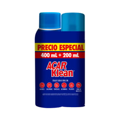 ACAR KLEAN - Antiácaros 400ml + 200ml Oferta Especial