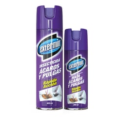 EXTERMIN - Insecticida Acaros y Pulgas 400ml + 250ml