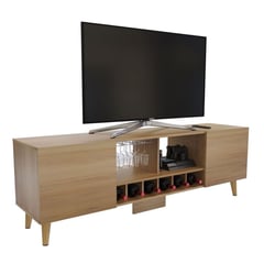 MADERKIT - Mesa TV York 58.5x180x44cm Rovere