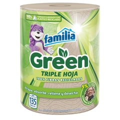 FAMILIA - Toallas De Cocina En Rollo Triple Hoja Natural 135 Unidades