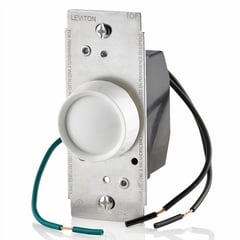 LEVITON - Dimmer Giratorio Rnl06-10Z para Bombillas Incandescentes Led Fluorescentes