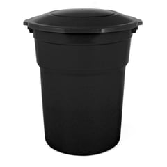 ESTRA - Caneca Plástica 100L Negro Con Tapa