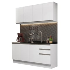 MADESA - Cocina Integral Glamy Sin Mesón De Acero 160 Cm