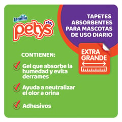 PETYS - Tapetes Absorbentes Mascotas Extra Grande X12und