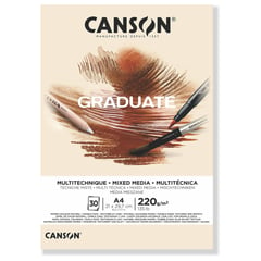 CANSON - Bitacora Grad. A4 220gr 30h C400110368 Dibujo Natu