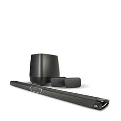 POLK - Barra de Sonido Envolvente + Subwoofer para Cine en Casa y Dos Altavoces Incluidos